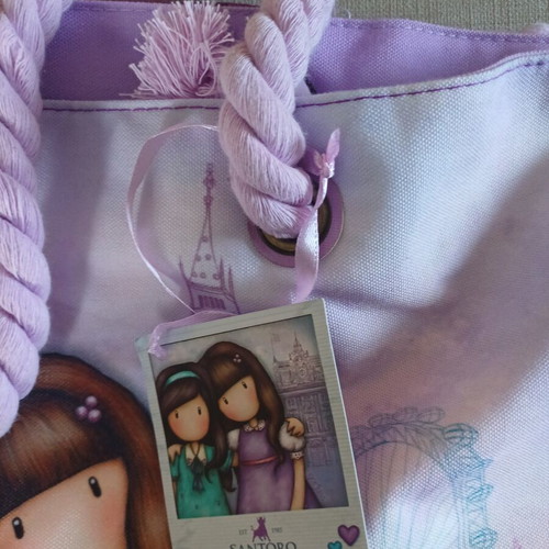 Santoro children's beach bag new, lilac shades