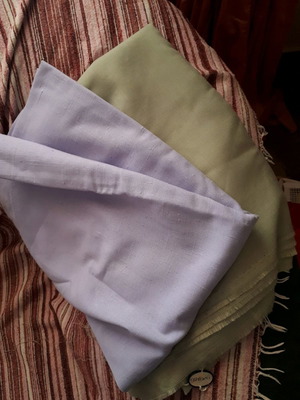 Fabric piece pistachio new, linen type, 1.5x2.5 meters