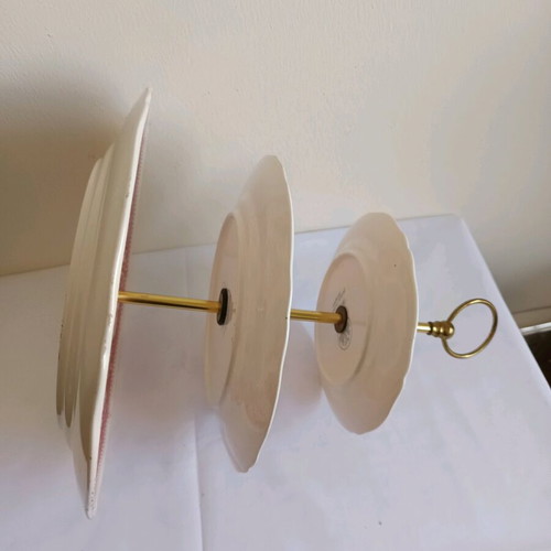 Burgenland three-tier serving platter used, porcelain