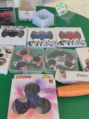 Fidget Toys collection like new with Batman spinners, cube & Mokuru