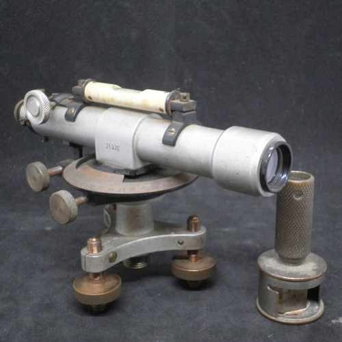 Antique R.Reiss Liebenwerda- Okular theodolite used with wooden case