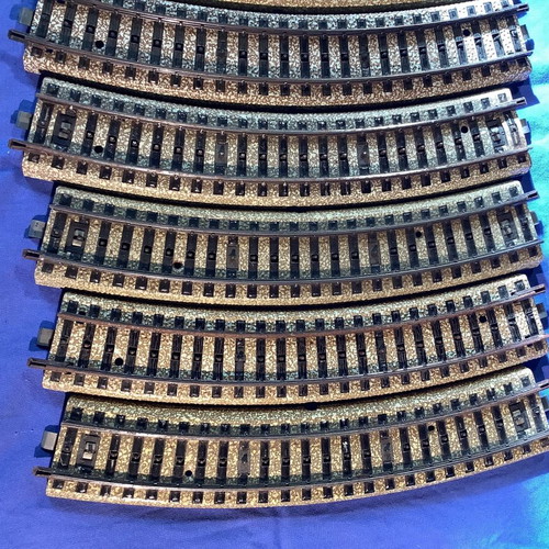 Marklin 5100 rails used, set of 10 curved pieces