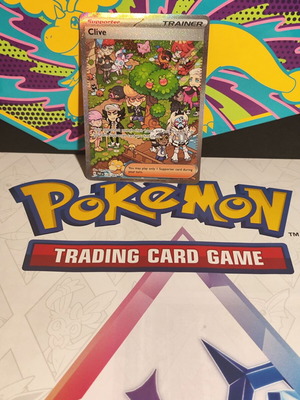 Pokemon TCG Clive ειδική εικονογράφηση σπάνια κάρτα σαν καινούργιο