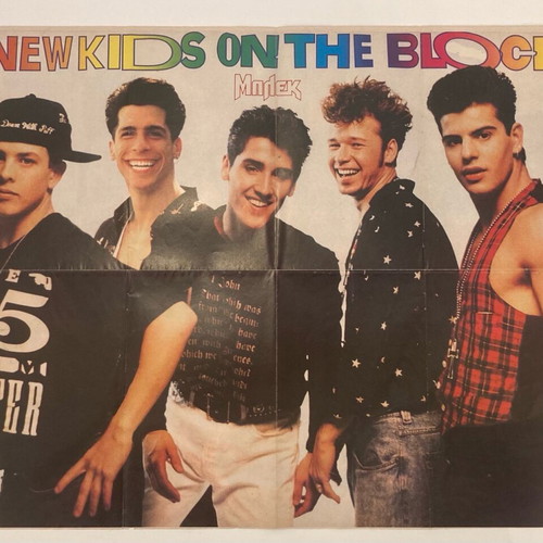 NKOTB - TMNT Poster from BLEK magazine In good condition Price 9 Euros