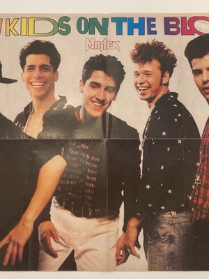 NKOTB - TMNT Poster from BLEK magazine In good condition Price 9 Euros