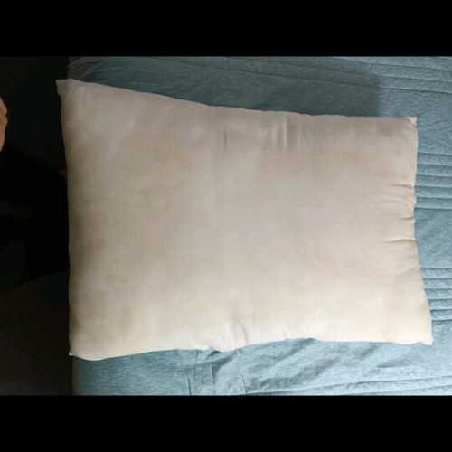 Hard sleep pillow used with free pillowcase gift