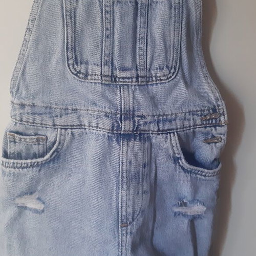 Zara overalls for girls 8 and 9 years like new, white and blue