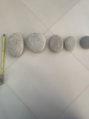 Декоративни плоски камъни за рисуване или украса, като нови