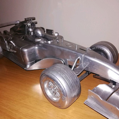 Plastic Formula 1 model used, 47 cm long, unknown origin