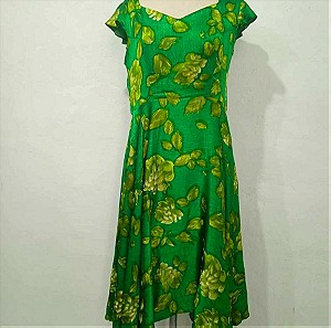 Χειροποίητο φόρεμα από vintage ύφασμα 60ς