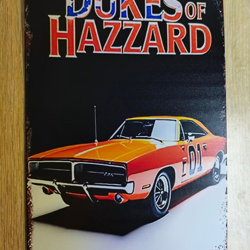 Metal decorative sign Dukes of Hazzard General Lee 01 like new