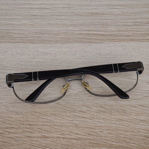 Persol 2338-S eyeglass frame used, brown and silver