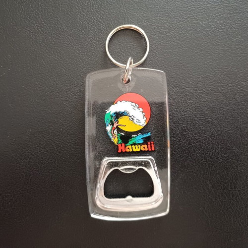 Vintage Hawaii Keychain Bottle Opener retro 80s 90s collectible
