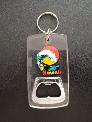 Vintage Hawaii Keychain Bottle Opener retro 80s 90s collectible