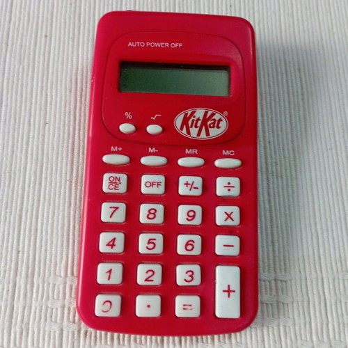 Kit Kat calculator used, collectible, red color