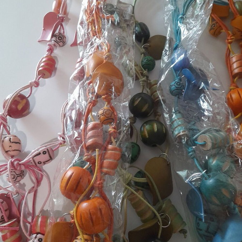 Boho necklaces pack of 10, handmade, multicolor, new