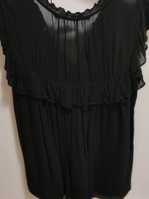 Zara sleeveless top black like new, size M