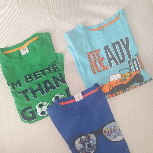 T-shirts pack of 3 for boys 7-9 years like new