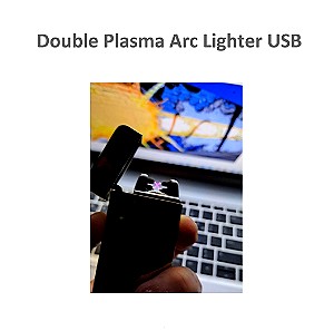 Επαναφορτιζόμενος (USB) Αντιανεμικός X Arc Αναπτήρας Διπλής Ακτίνας