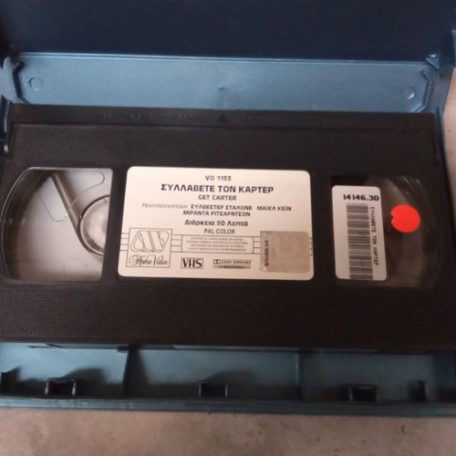 Get Carter VHS tape used, 1990s action movie