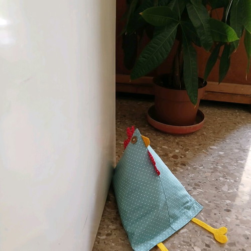 Handmade doorstop new with waterproof fabric