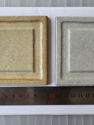 Fiorano Italian tiles 9.5cm x 9.5cm new, pack of 810, beige and gray