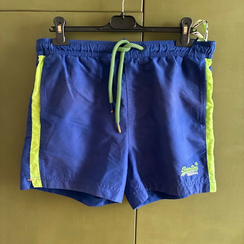 Superdry Beach Volley swim shorts like new, blue and green, size M