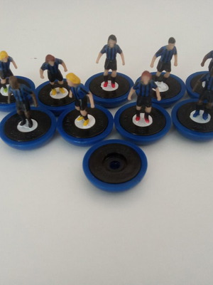 Subbuteo Inter used, missing goalkeeper and one player
