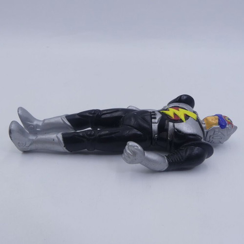 Vintage PVC Mega Power Fighters Flash Black action figure used 4.7"