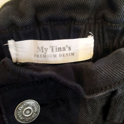 Black high-waisted mommy's fit jeans like new