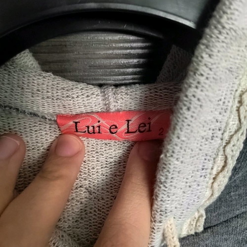 Lui e Lei sweatshirt jacket used, gray, size 2