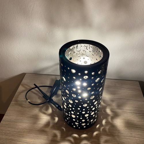 Table lamps black, like new, set of 2, 25cm height