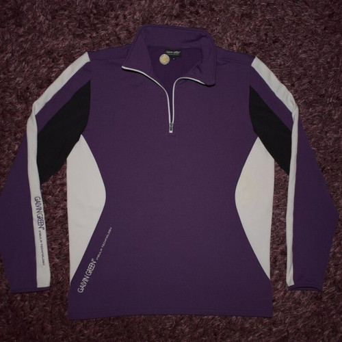 Galvin Green Mens Insula Pullover size M like new, white and purple