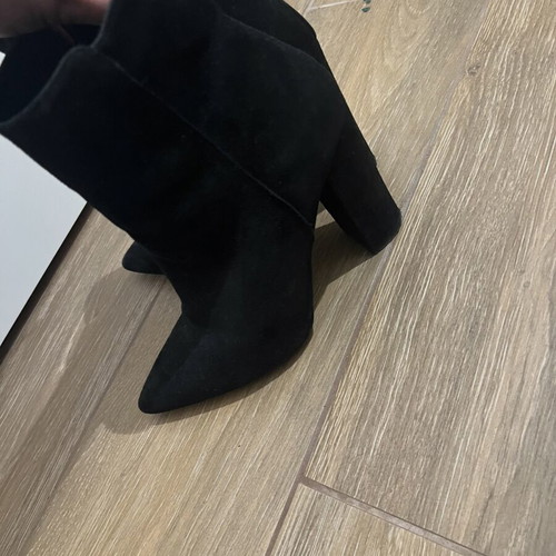 Migato suede boots with heels used, black, size 41
