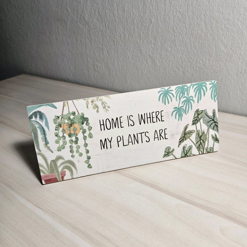 Plant lovers wooden decor sign new from America