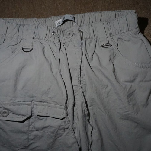 Gray women's cargo pants Bershka like new, wide fit, size S