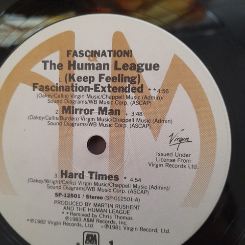 The Human League Fascination vinyl record used, pop