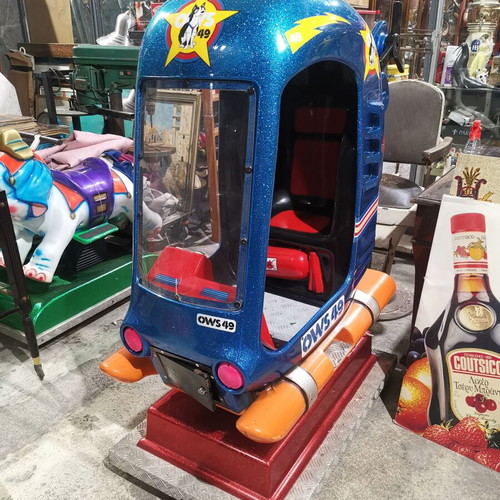 90s Coin-Operated Helicopter Candy Store Ride used