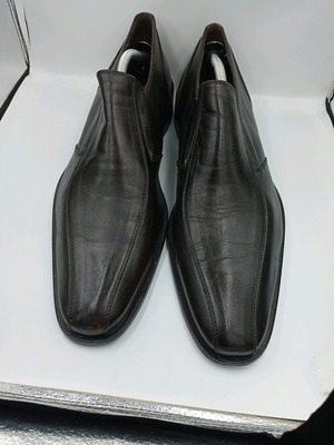 Boss leather men's shoes used, size 44, black