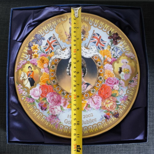 Queen Elizabeth II Golden Jubilee 1952–2002 Limited Edition Bone China Plate