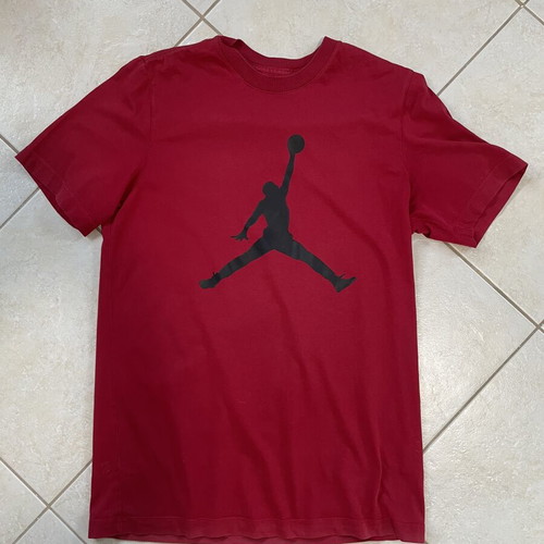 Jordan T-shirt, red, size Medium, slim fit