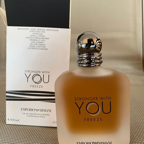 Emporio Armani Stronger With You Freeze EDT Tester 100ml nearly new