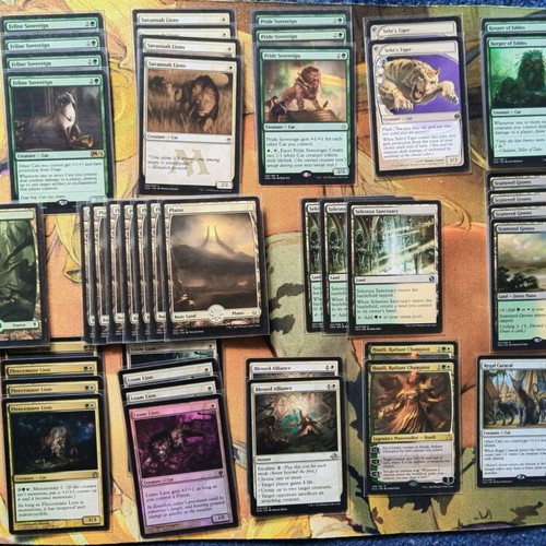 Magic the Gathering deck casual cats 60 cards like new with sleeves