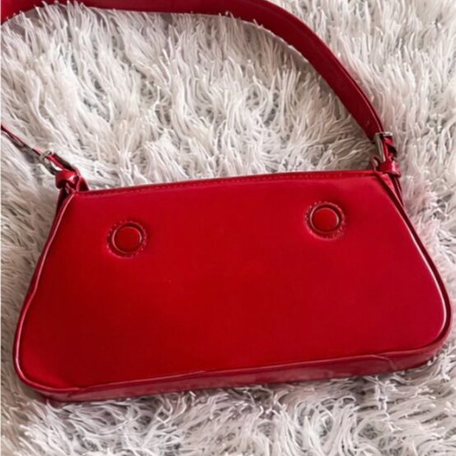Zara mini shoulder bag like new, red patent leather