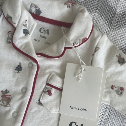 C&A Christmas Baby Romper New Size 50