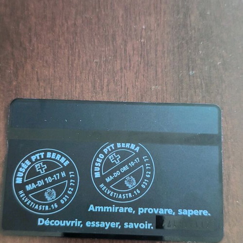Swiss phone card used