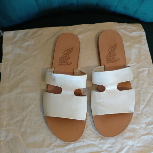 Ancient Greek Sandals white, like new, size 41