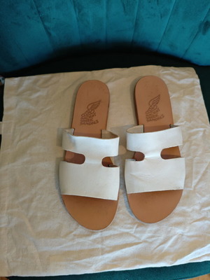 Ancient Greek Sandals white, like new, size 41