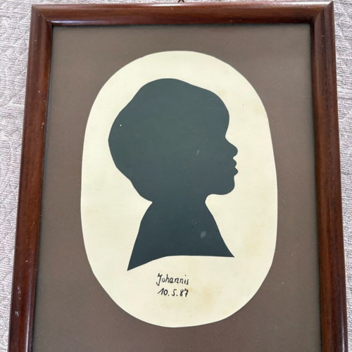 Vintage wooden photo frame 19x23 cm used
