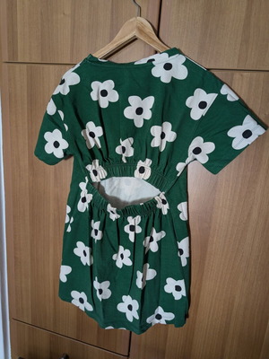 Compania Fantastica green floral short dress small like new